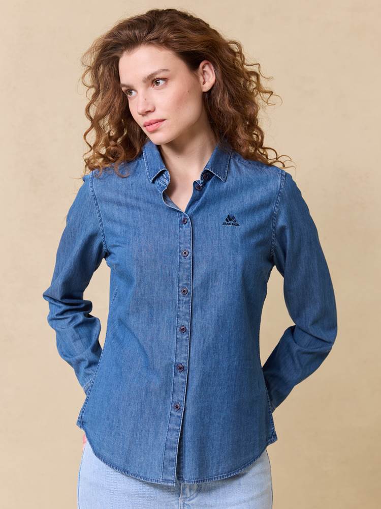 Basic denimskjorte