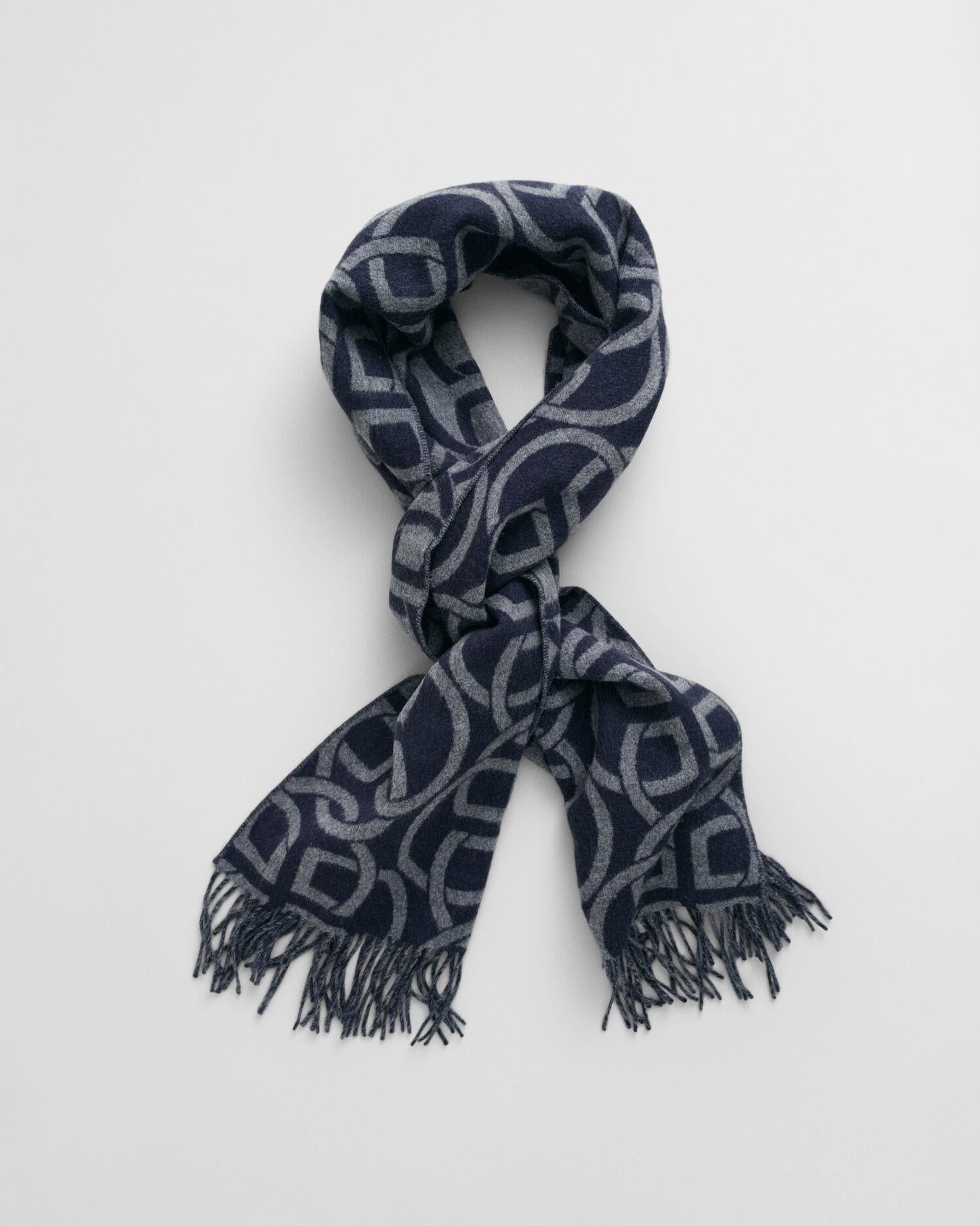 G PATTERN WOOL SCARF