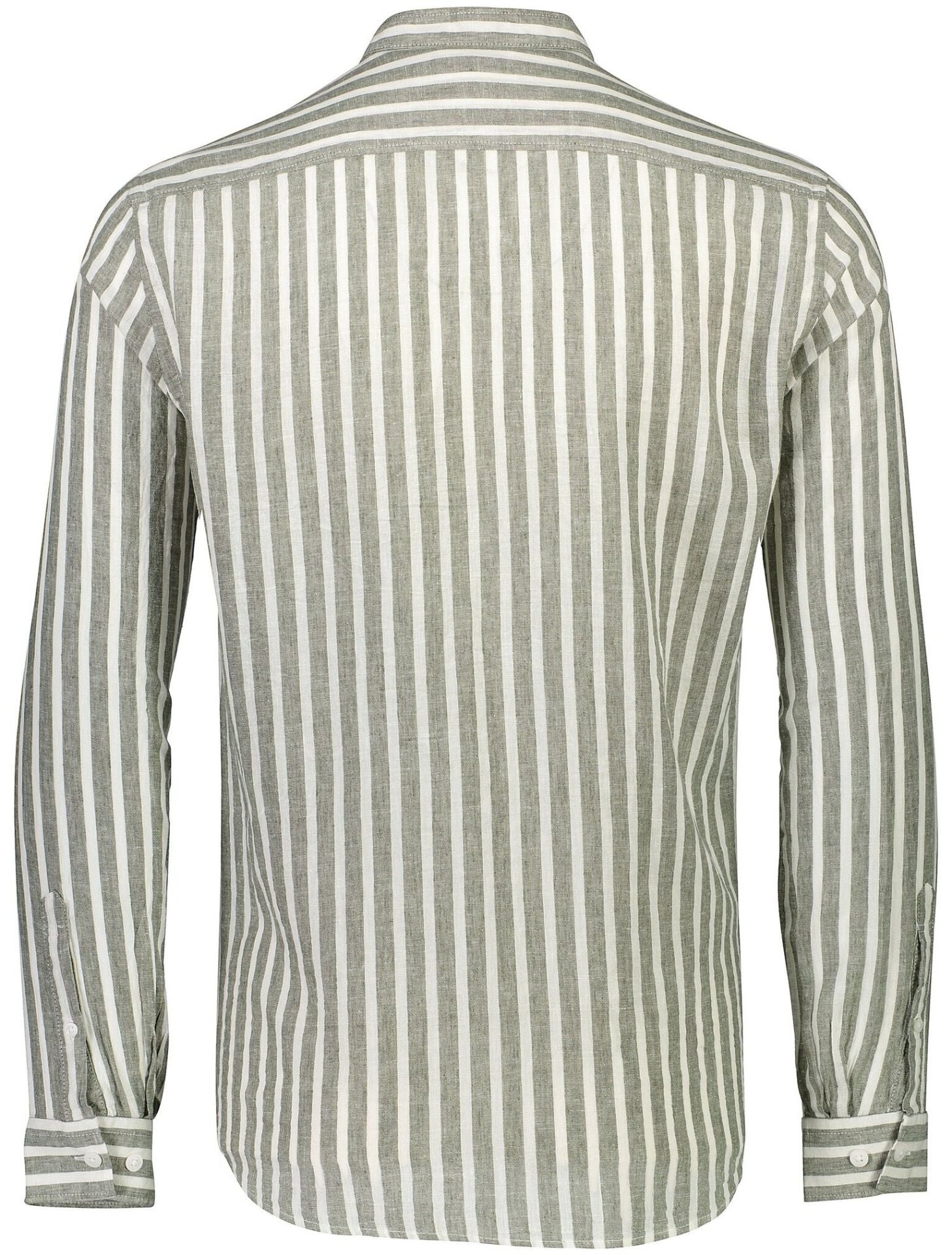 Striped cotton/linen shirt L/S