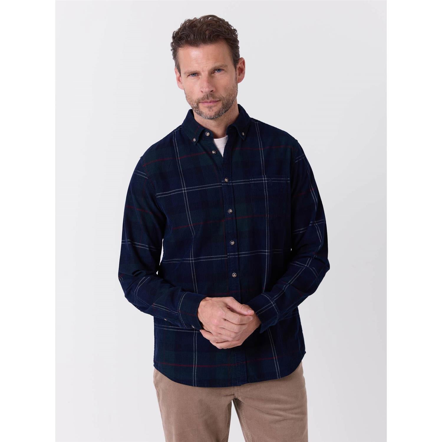 Corduroy Rutete Skjorte