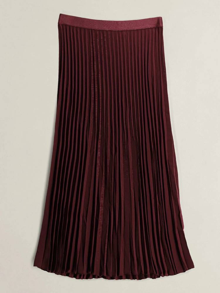 Pleated Midi Skirt
