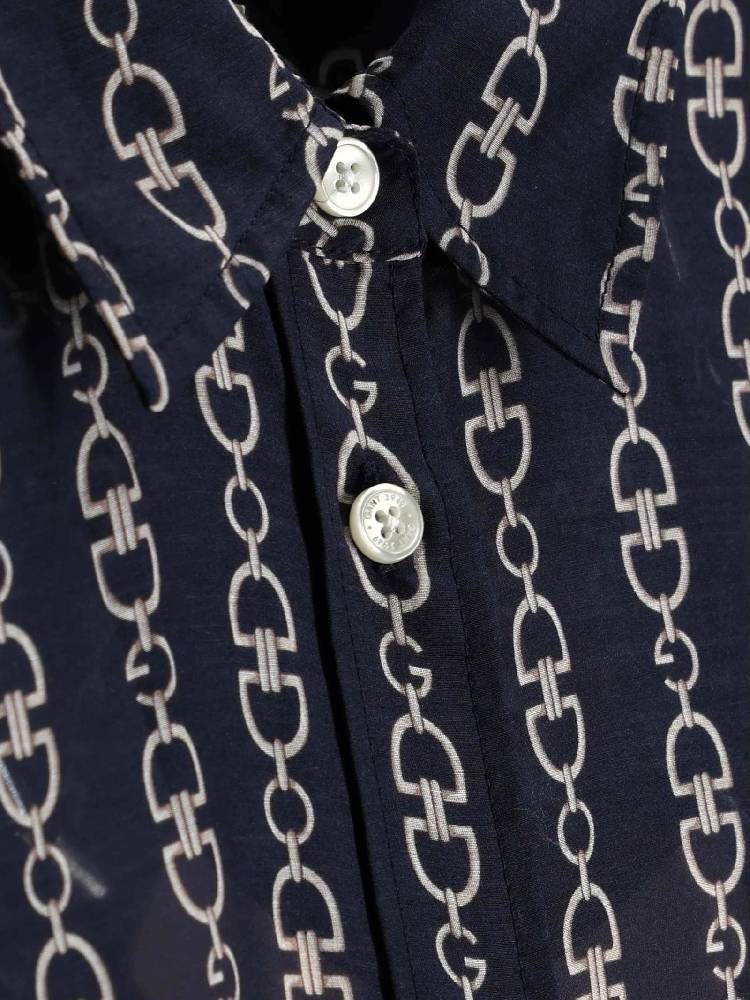 Reg Printed Ctn Silk Ls Shirt