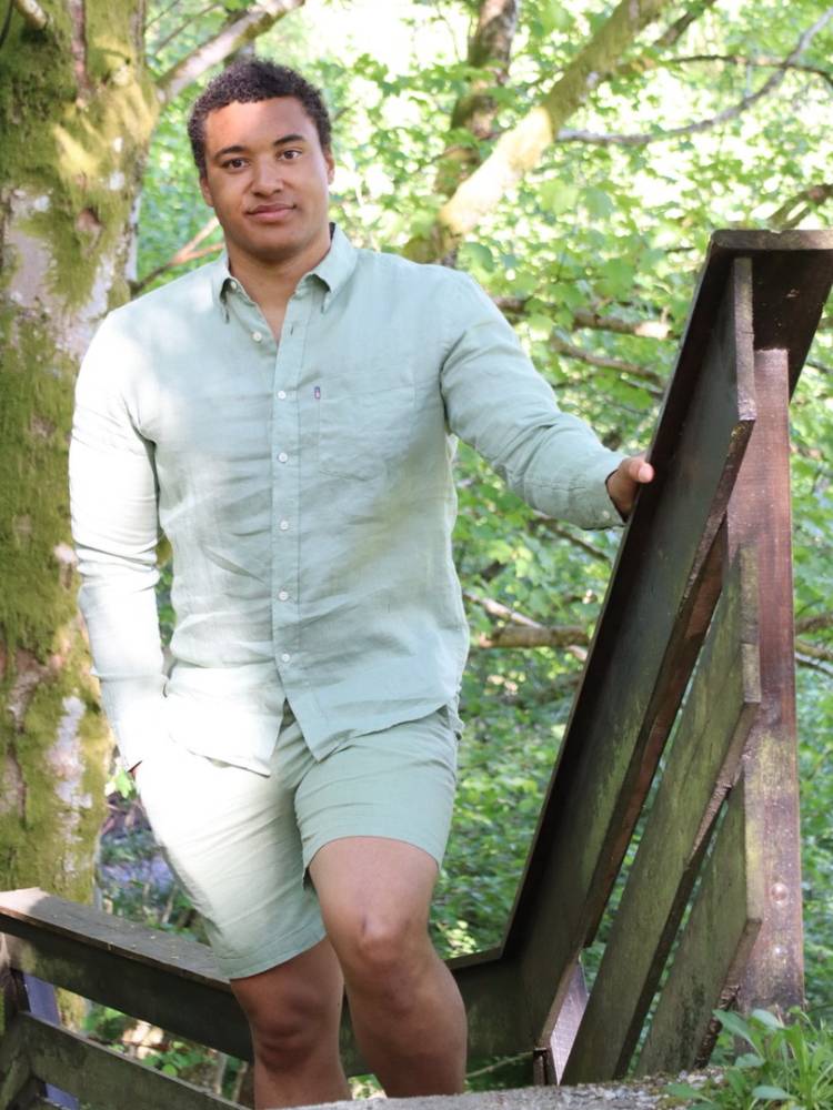 Casual Linen Blend Shorts