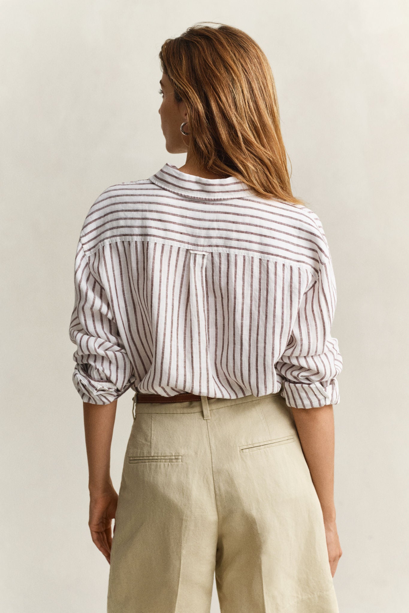Rel Striped Linen Ls Shirt
