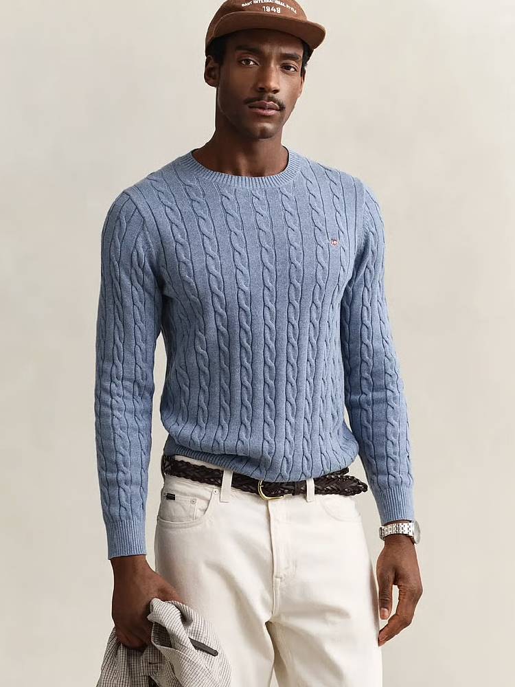 Cotton Cable C-Neck