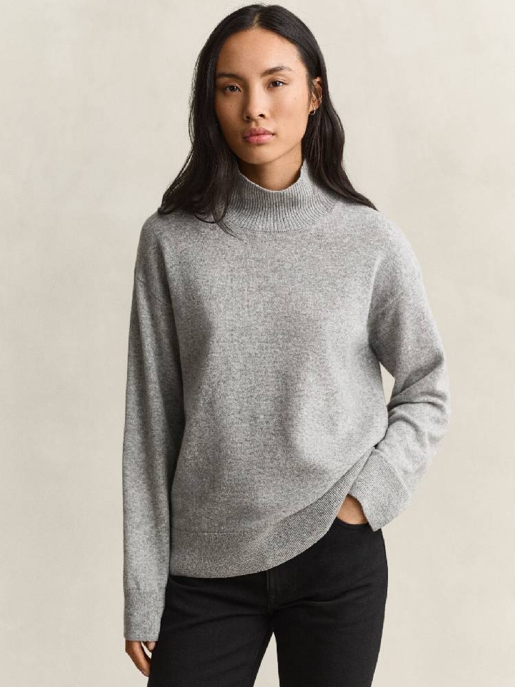 Superfine Lambswool Mockneck