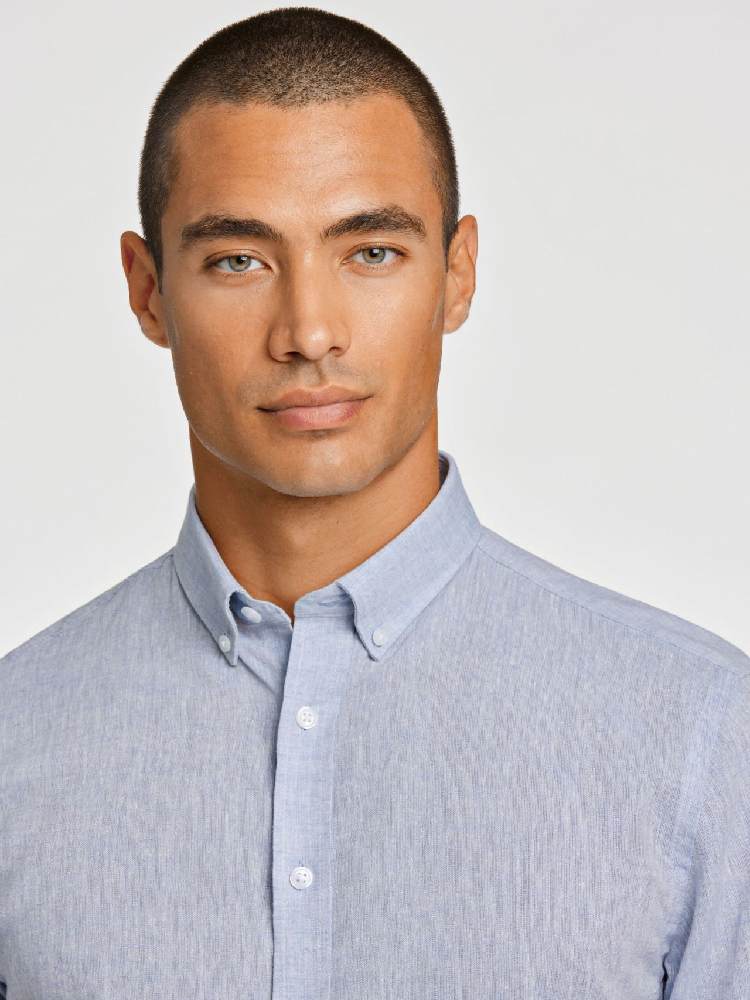 Linen/cotton shirt S/S