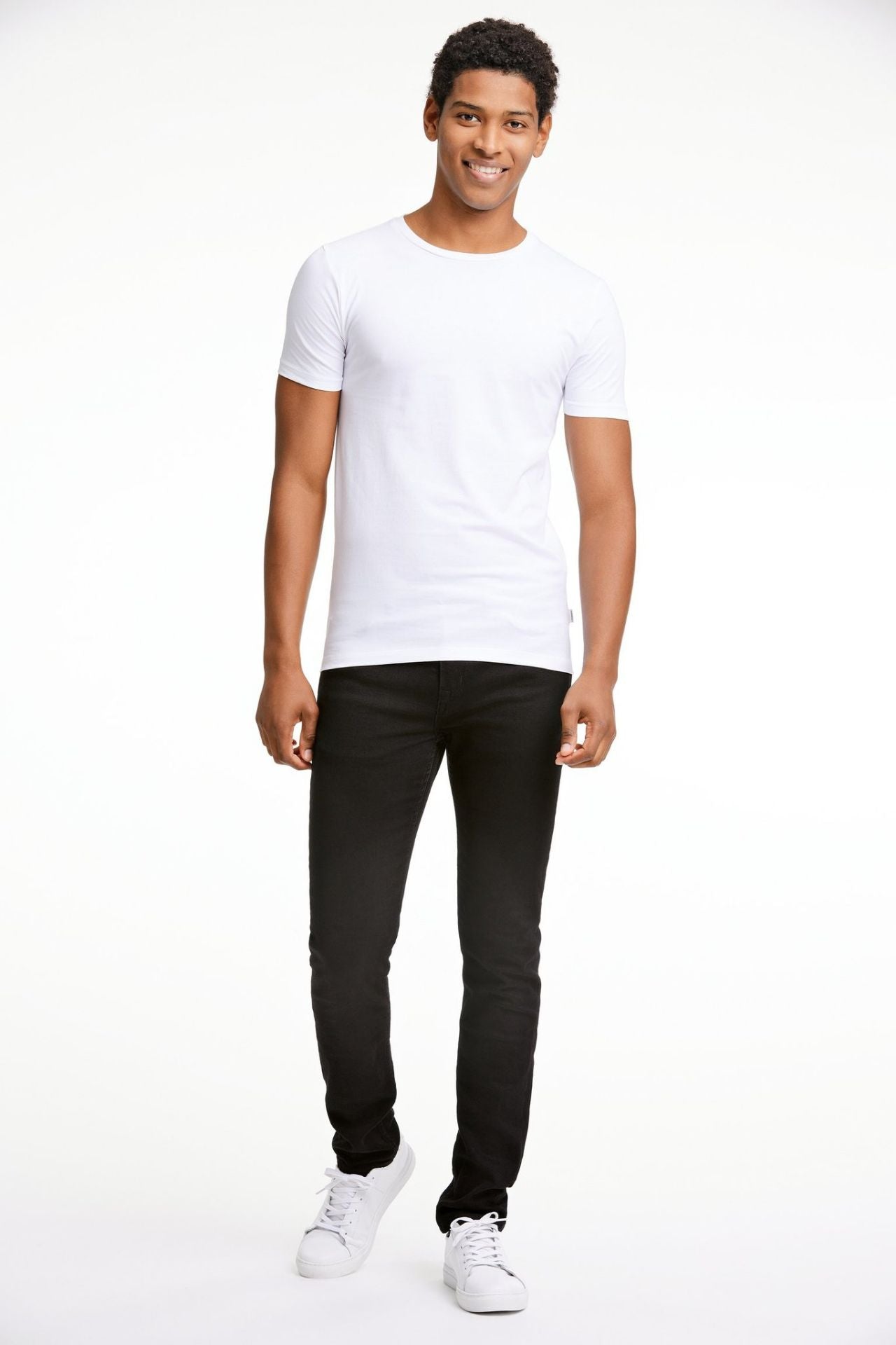 Mens stretch crew neck tee S/S