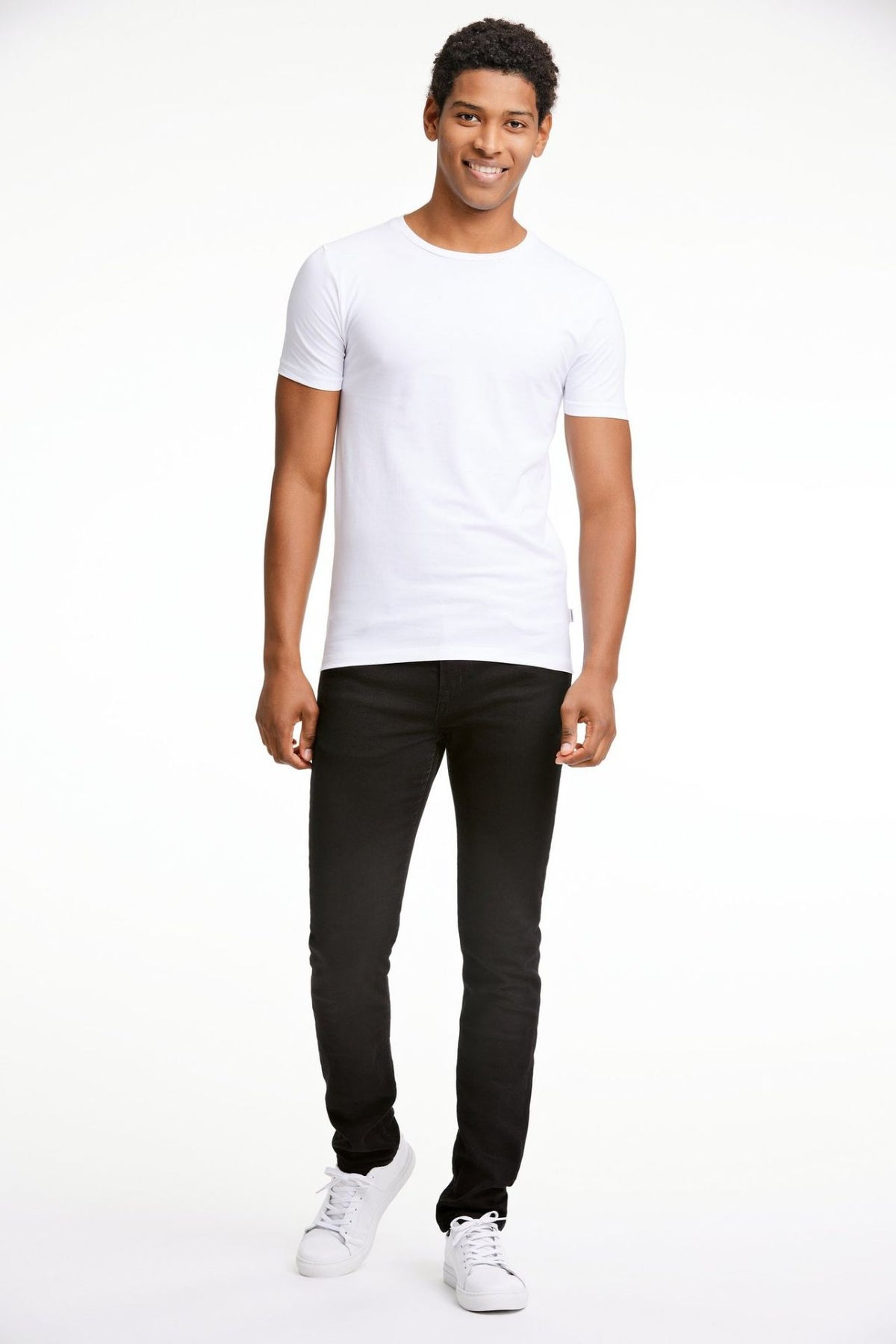Mens stretch crew neck tee S/S