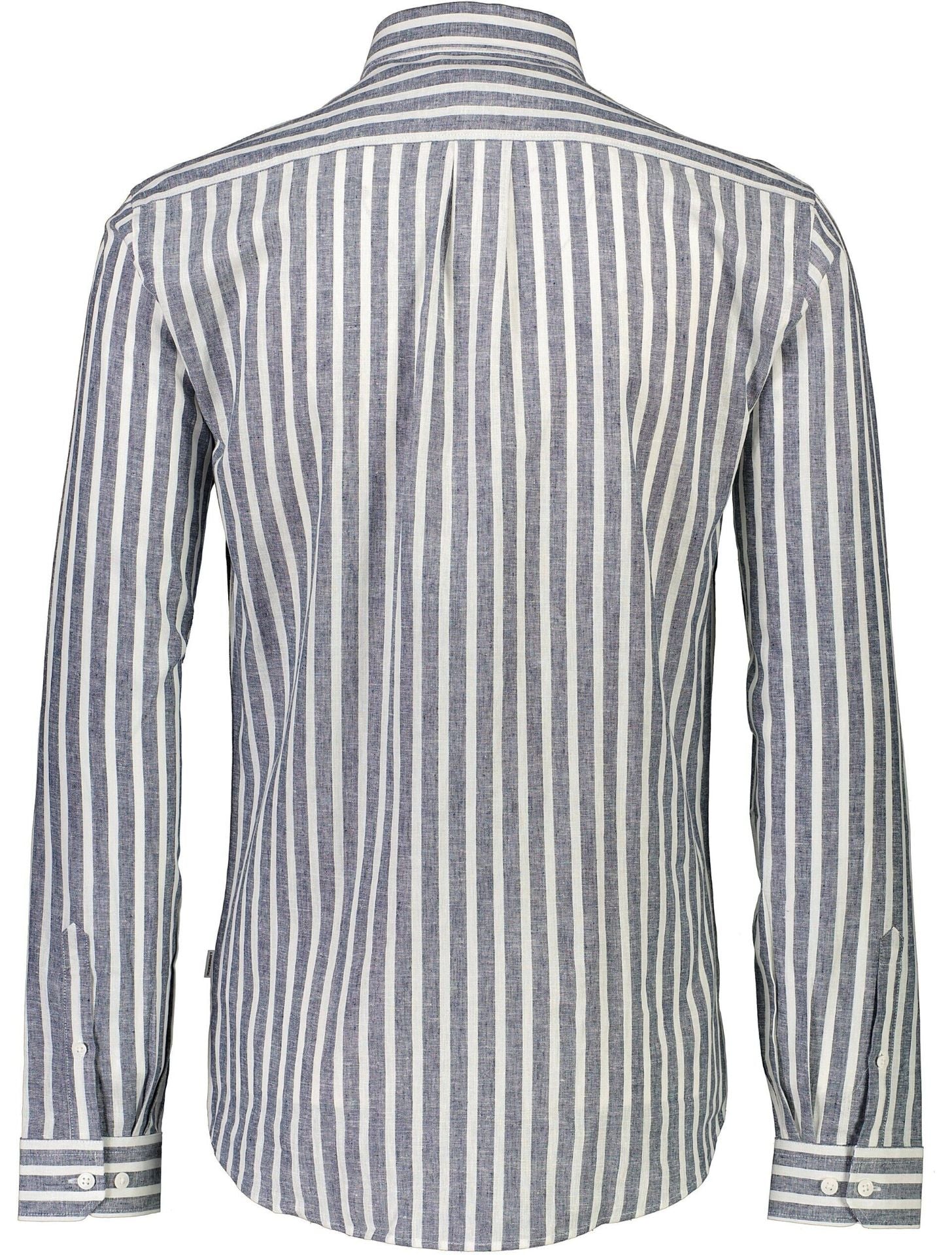 Striped cotton/linen shirt L/S