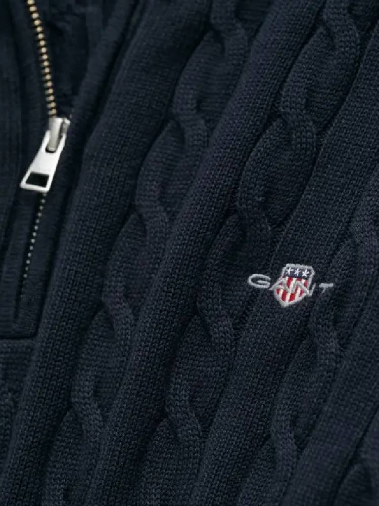 Cotton Cable Half Zip