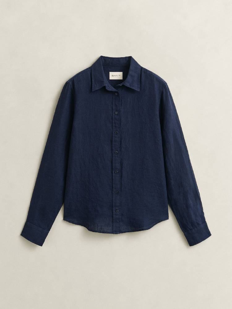 Reg Linen Ls Shirt