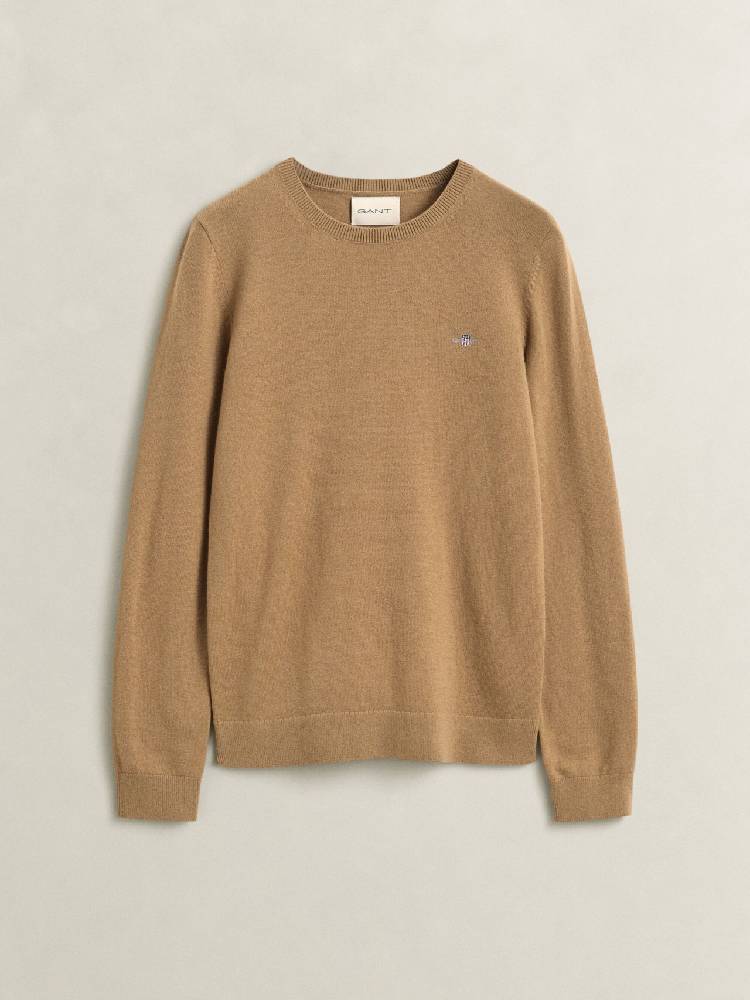WOOL COTTON C-NECK