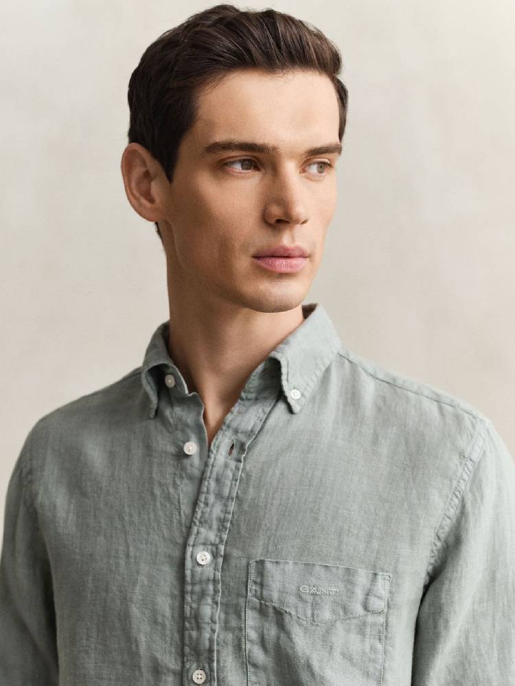 Reg Gmnt Dyed Linen Shirt