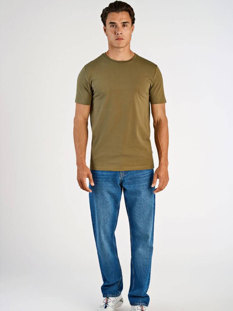 Mens stretch crew neck tee S/S