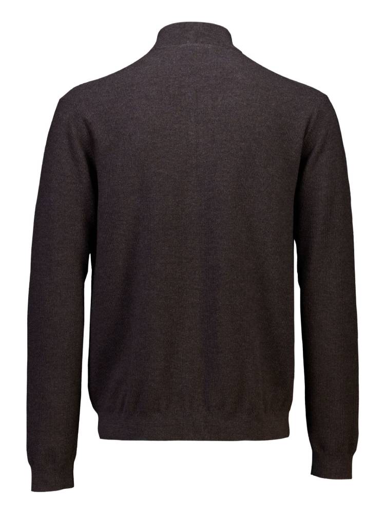 100% merino zip through knit