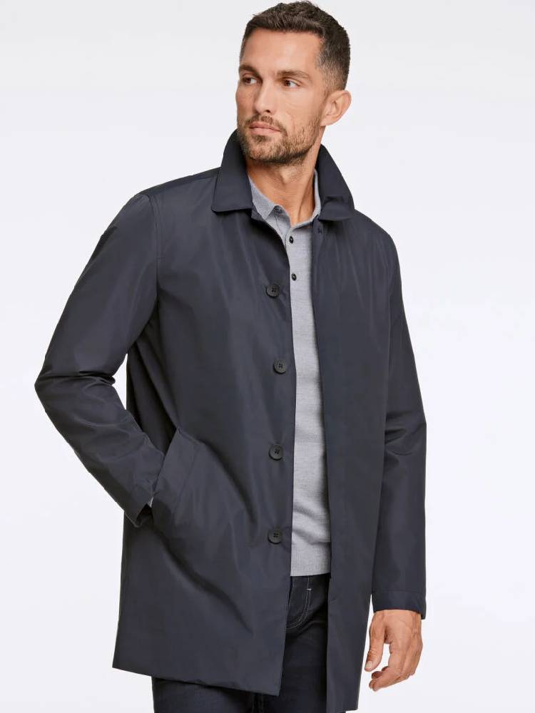 Water repellent mac coat