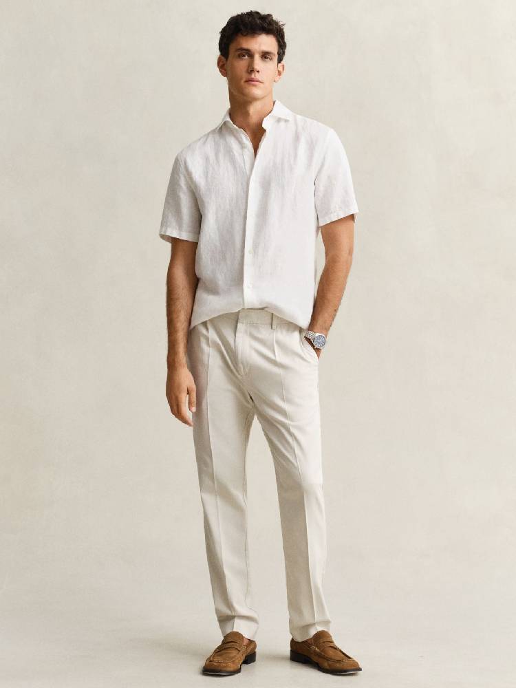Slim Smart Cot/lyocell Pants