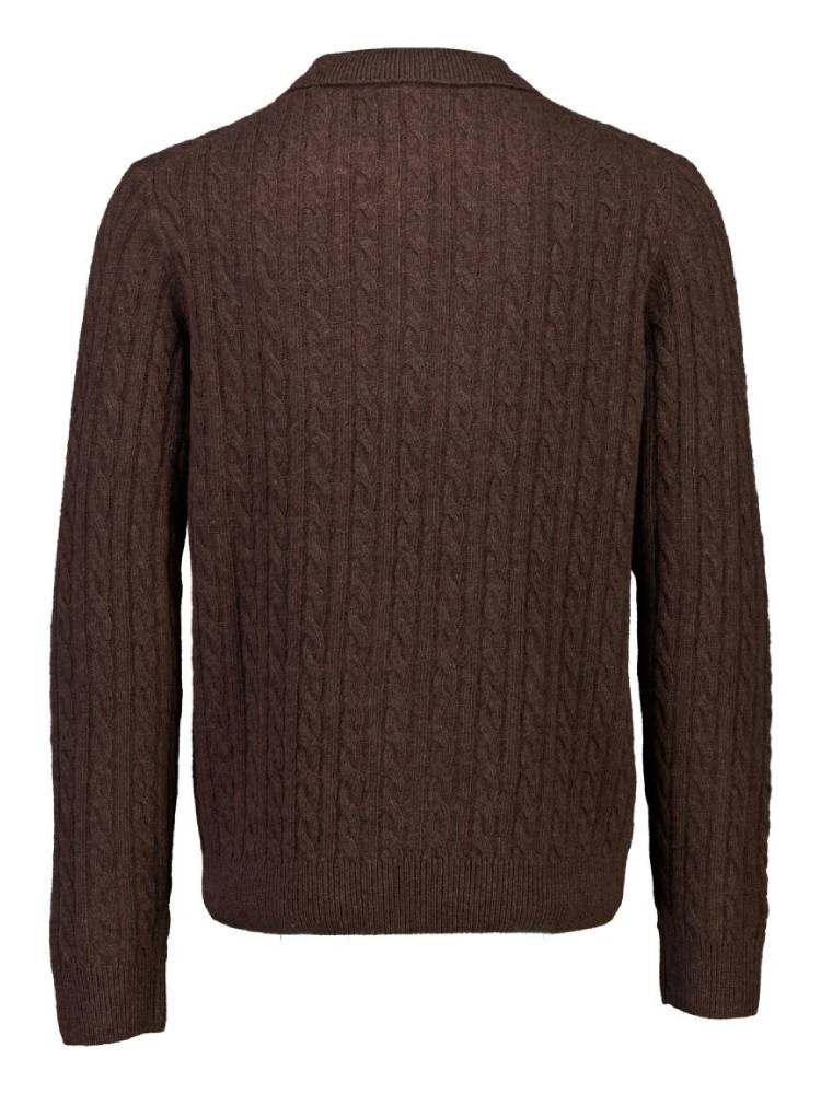 Lambswool L/S button polo