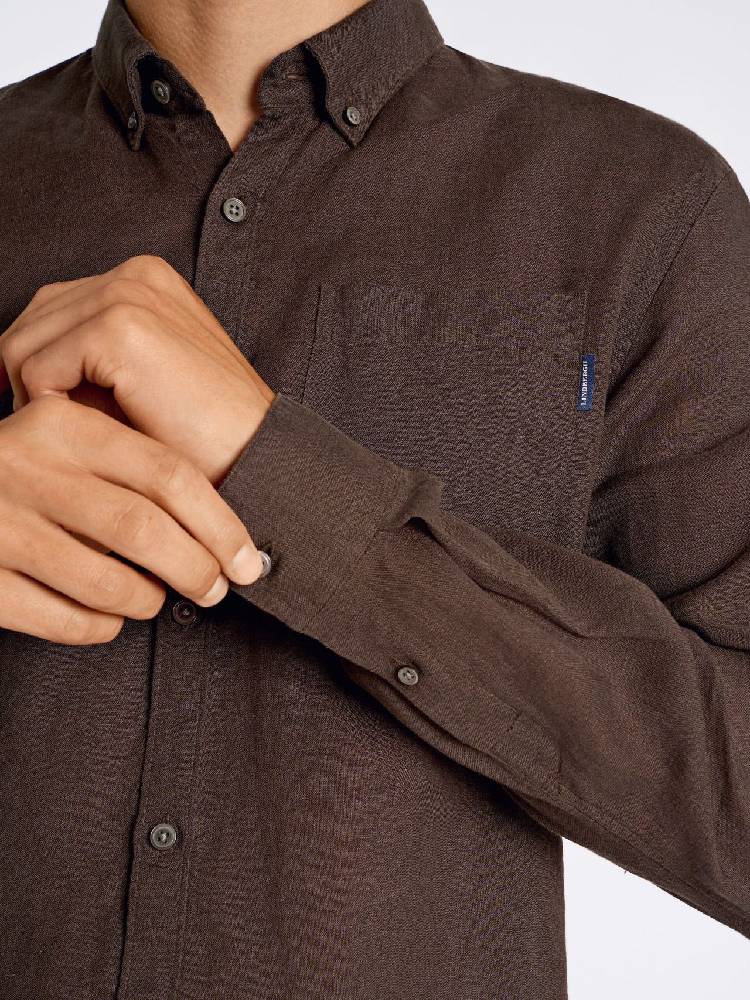Pure linen L/S shirt
