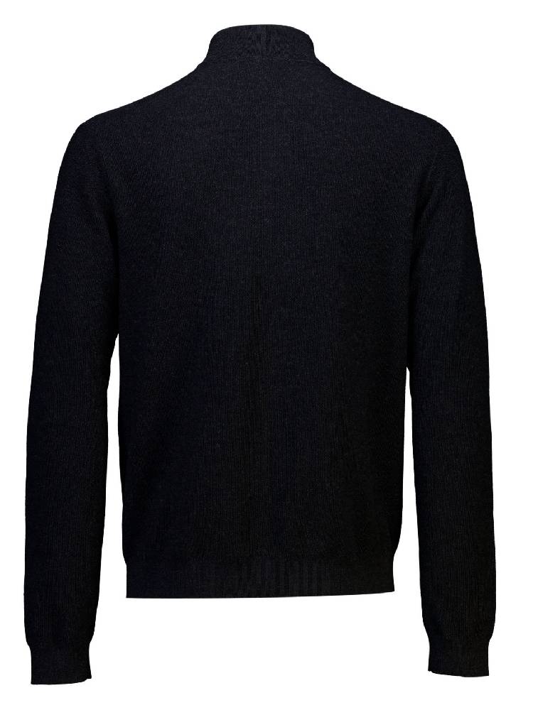 100% merino zip through knit