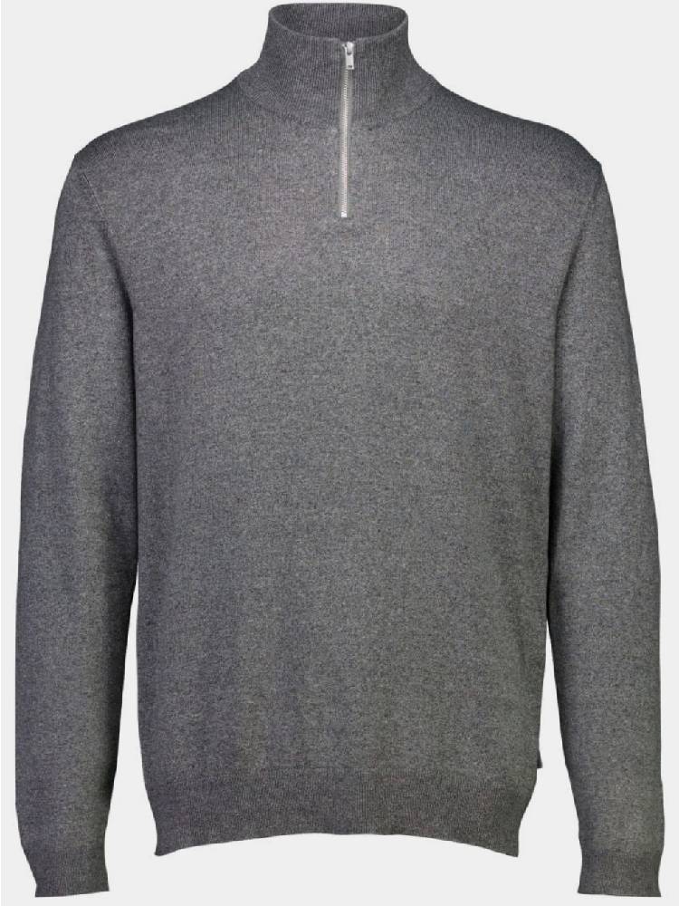 Ecovero half zip L/S knit