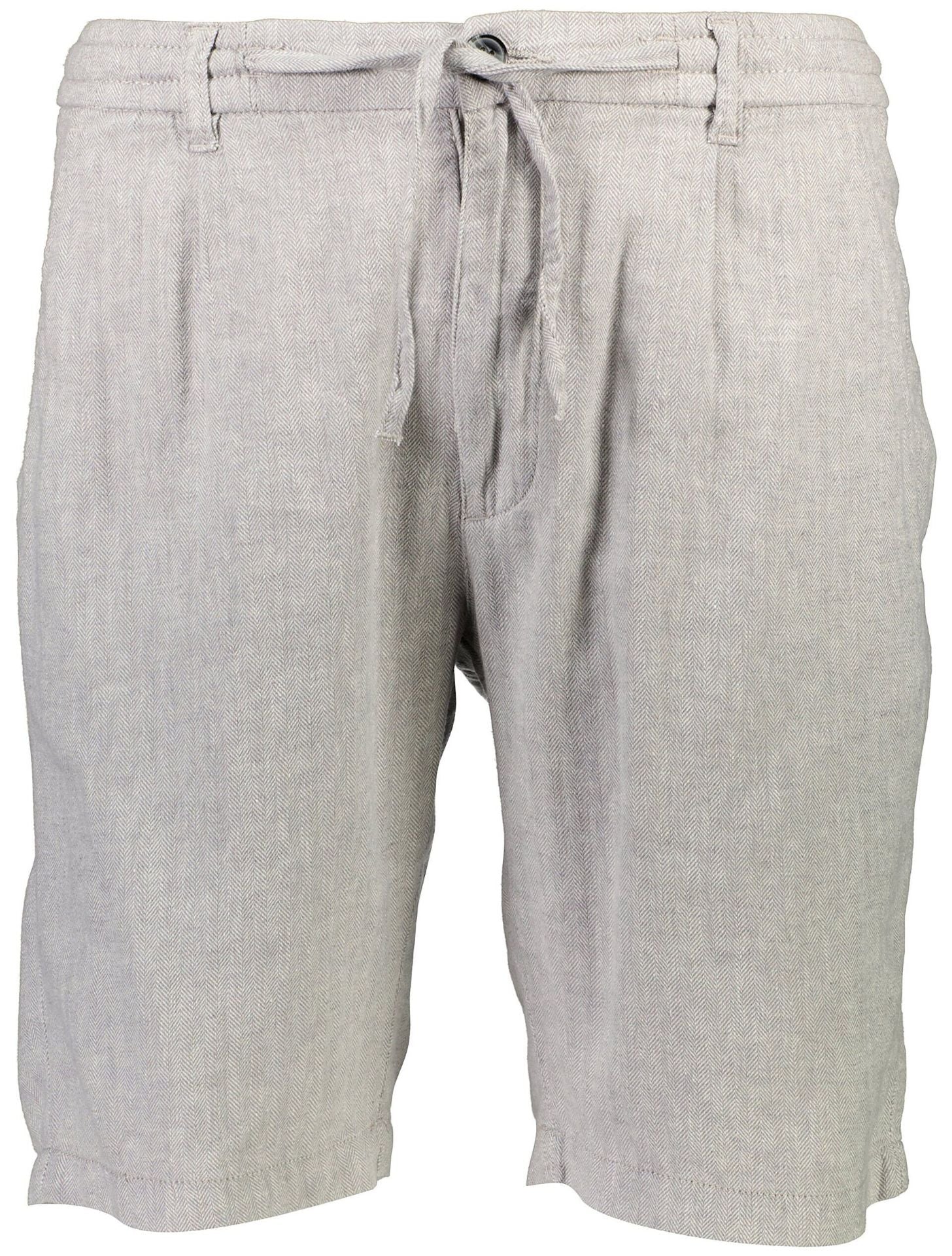 Linen blend herringbone short