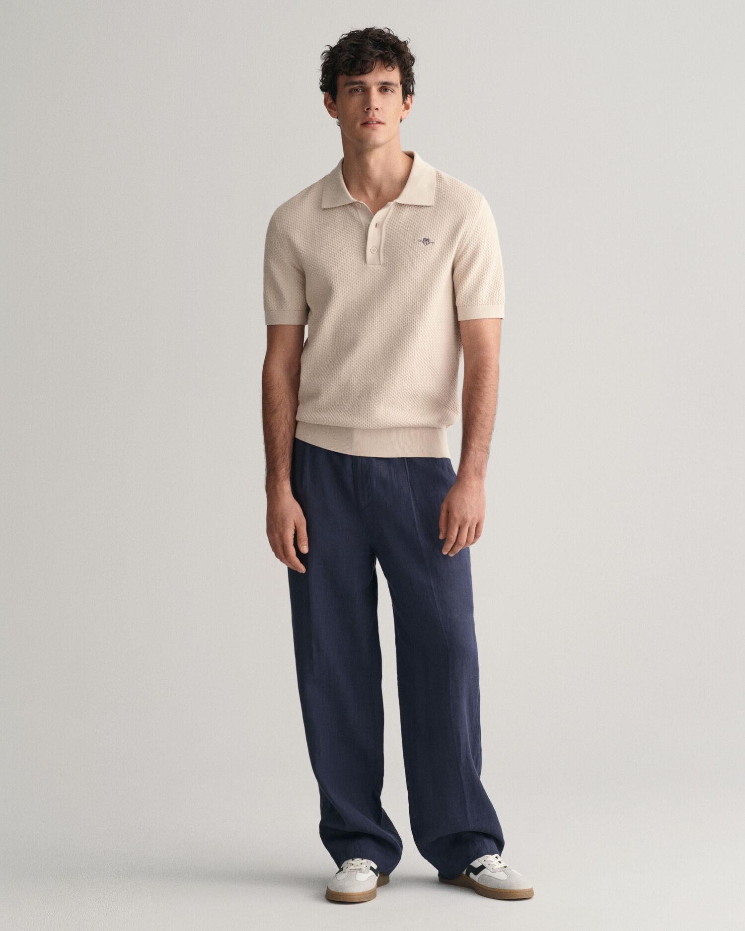 STRUCTURED COTTON SS POLO