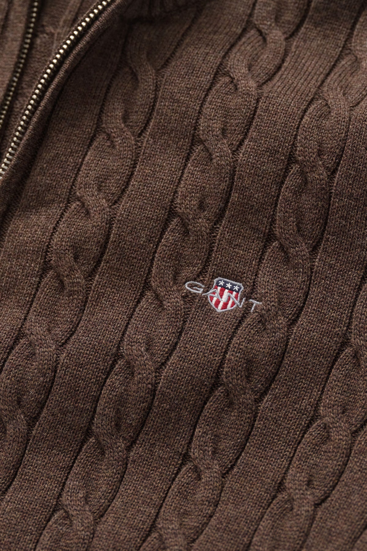 Cable Knit Half-Zip Sweater