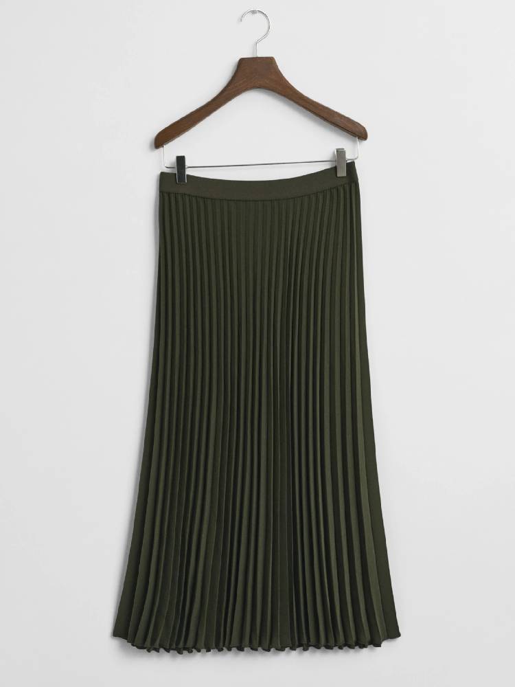 MIDI PLEATED SKIRT