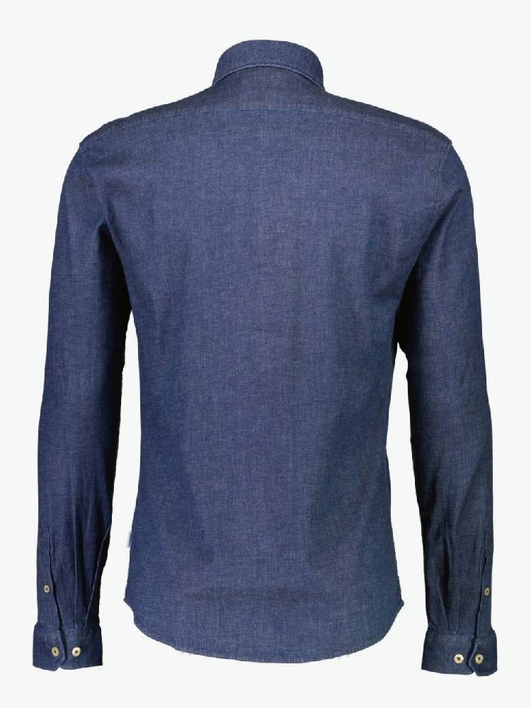 Soft indigo stretch shirt L/S