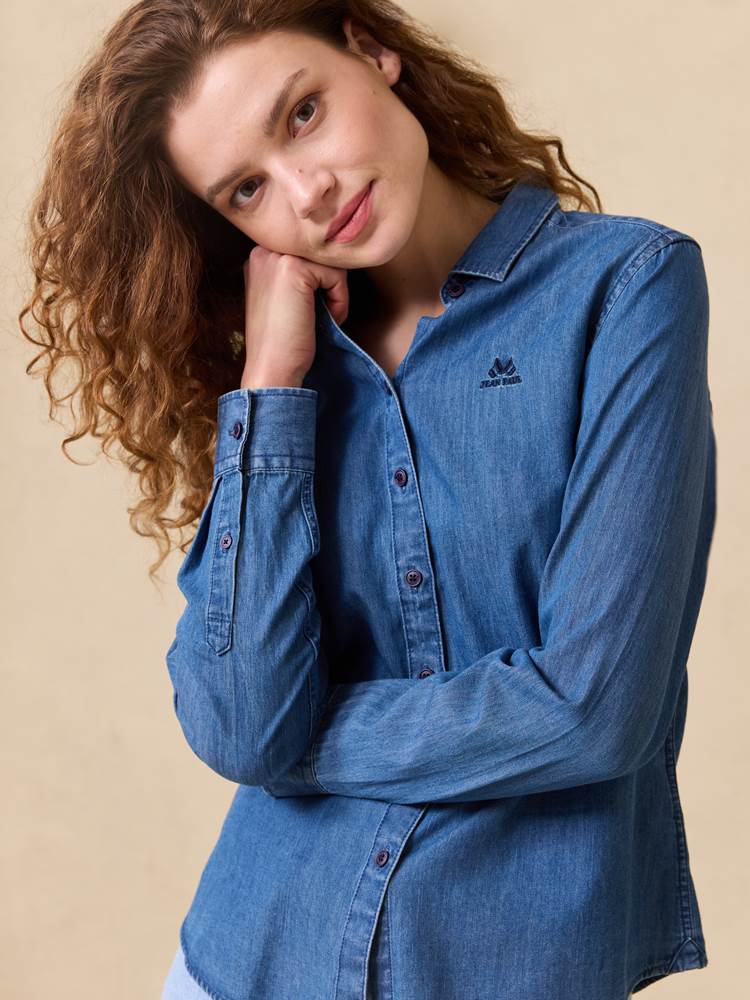 Basic denimskjorte