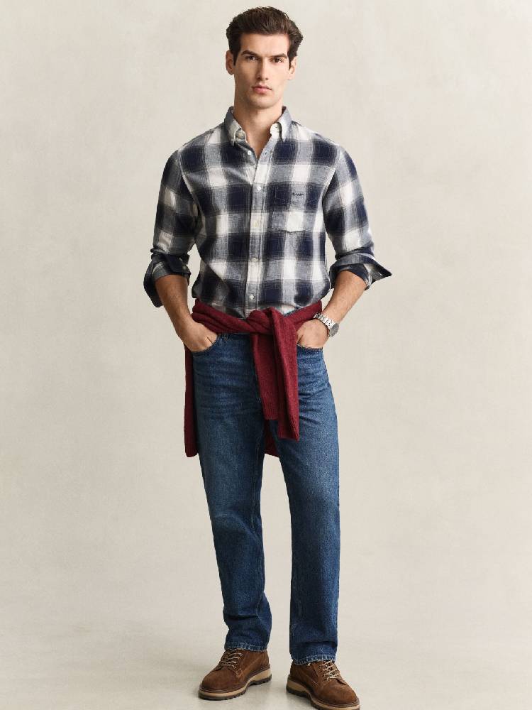Reg Windblown Flannel Check Shirt