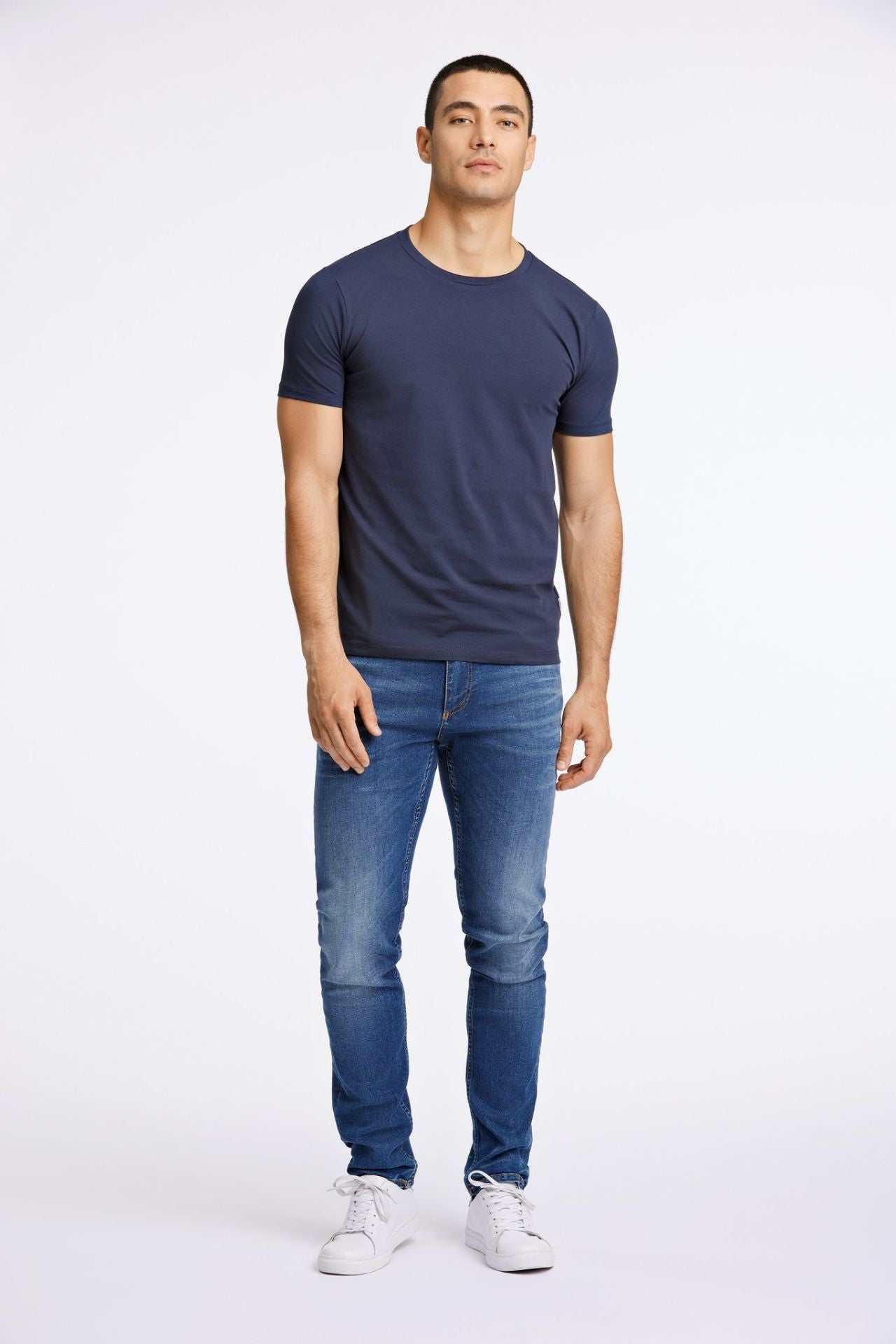 Mens stretch crew neck tee S/S