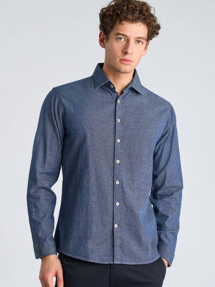 Soft Indigo stretch shirt