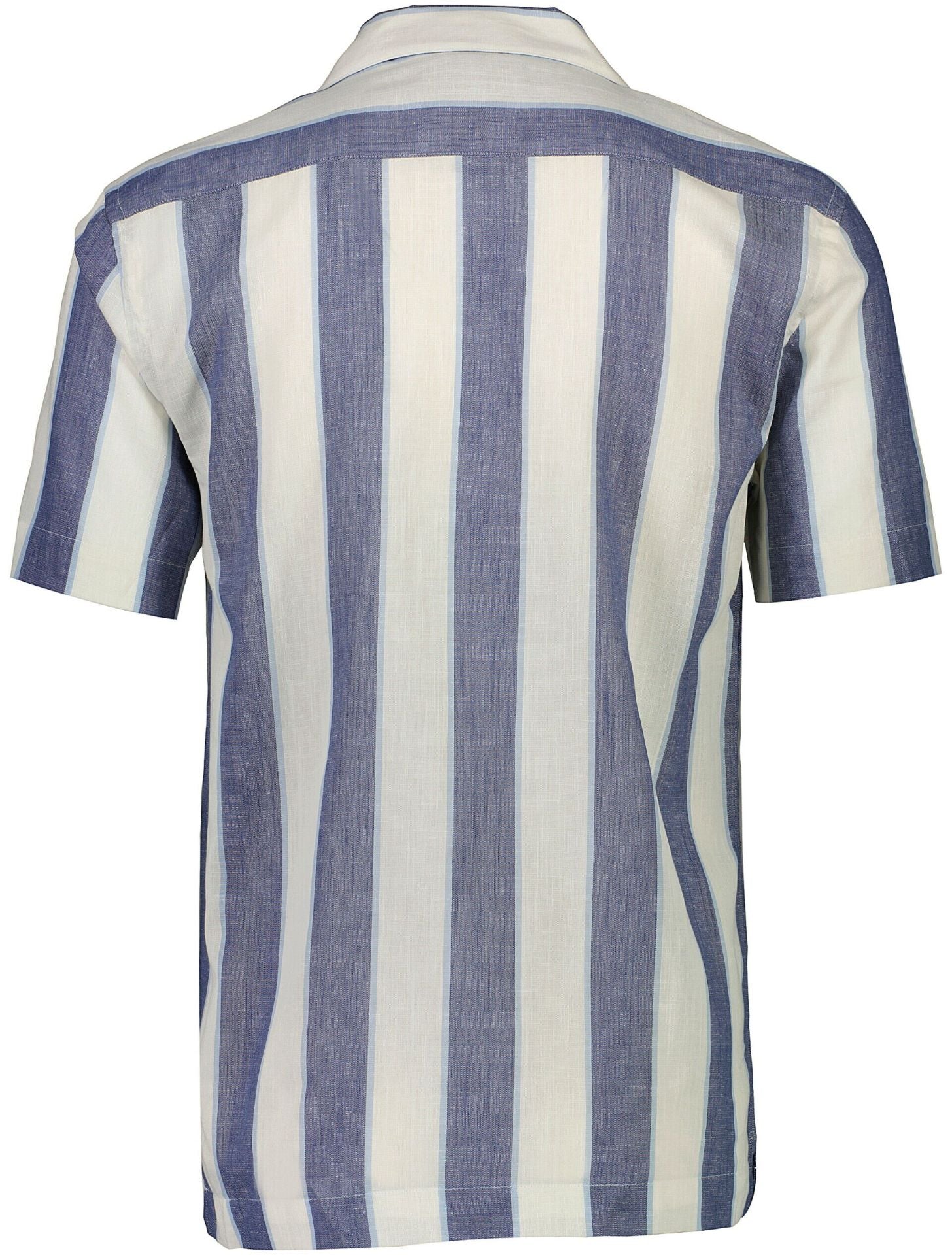 Striped linen/cotton shirt S/S