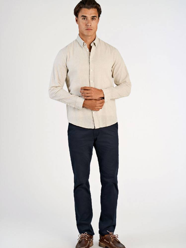 Linen/cotton shirt L/S