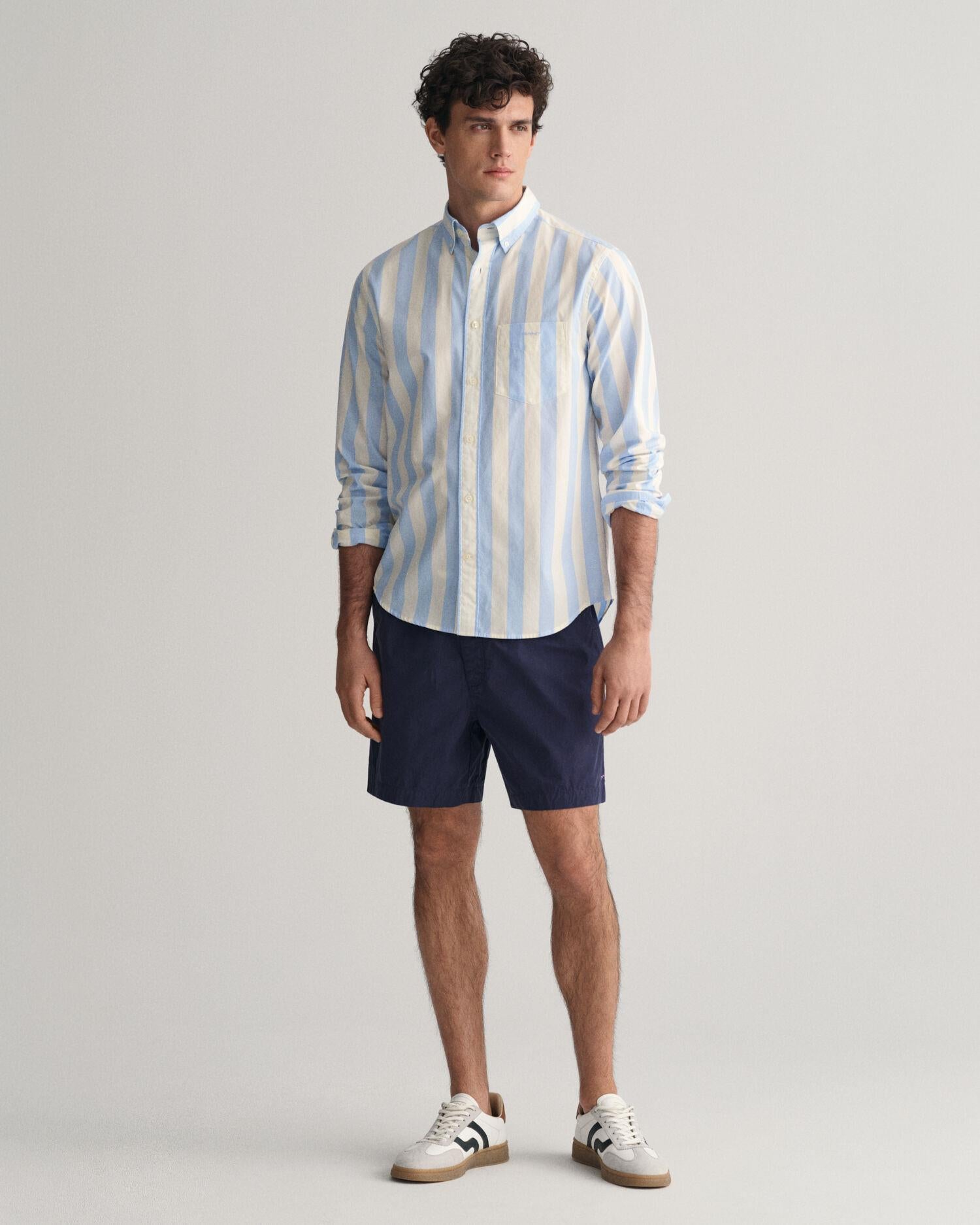 REG POPLIN PARASOL STRIPE SHIRT