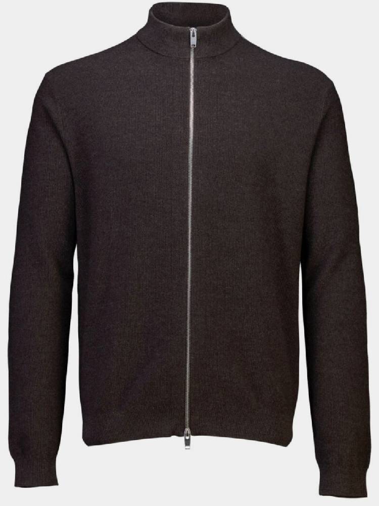 100% merino zip through knit