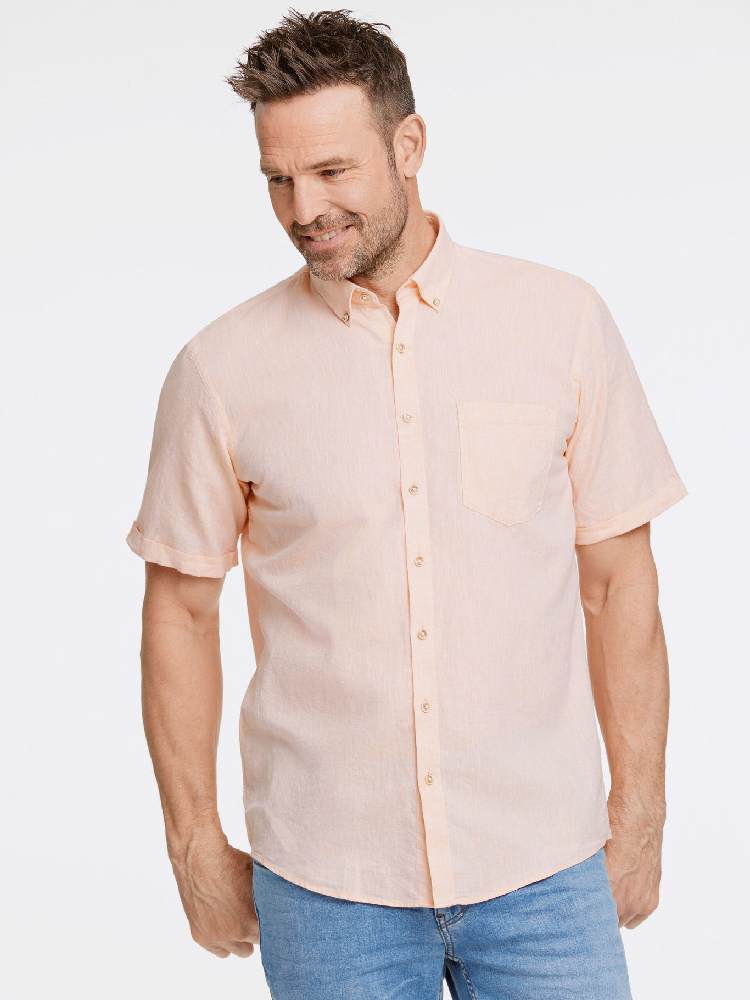 Cotton/linen shirt S/S