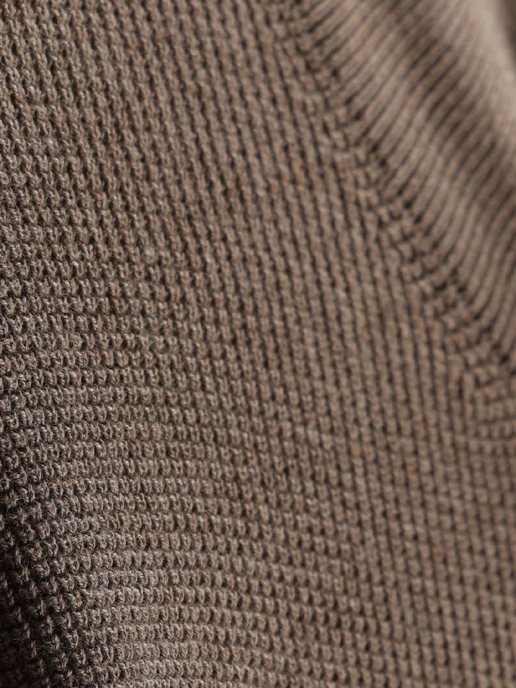 Waffle Knit Zip Cardigan