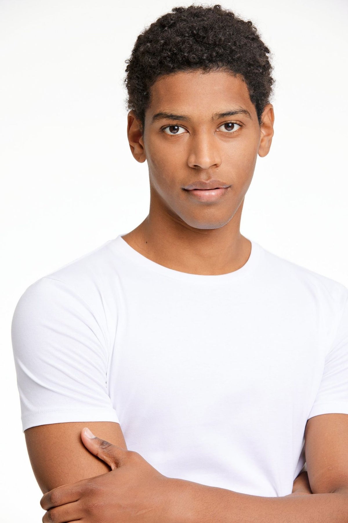 Mens stretch crew neck tee S/S