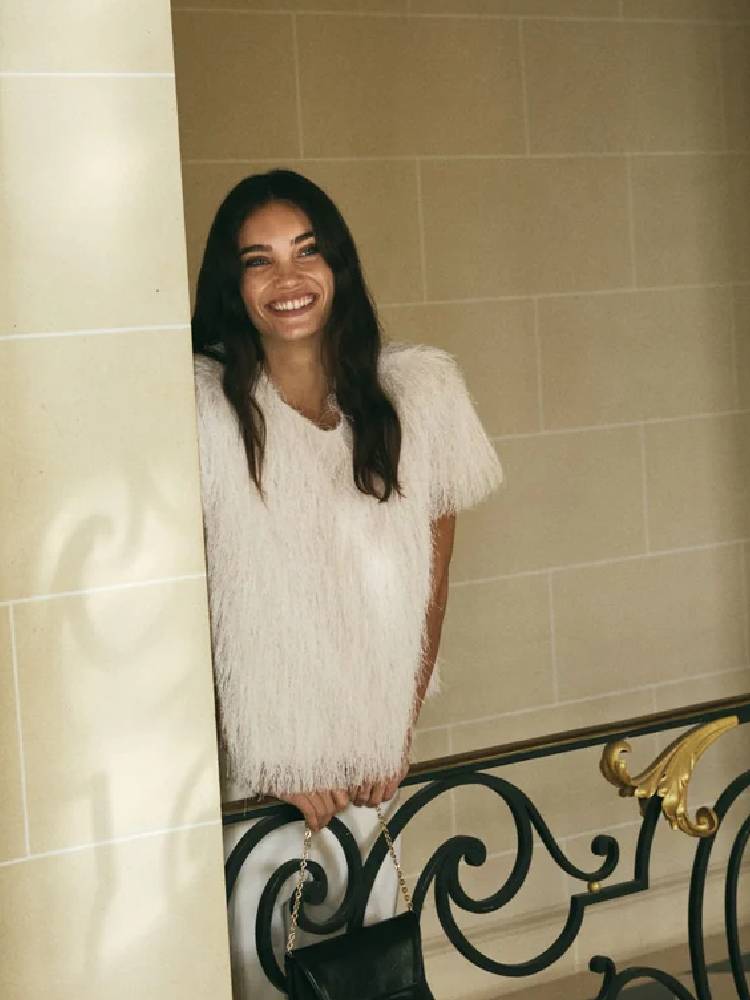 MMBrim O-SS Faux Fur Tee