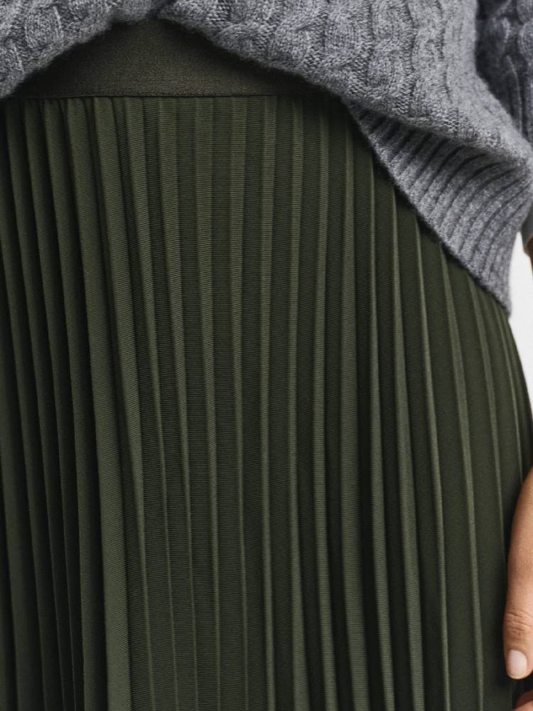 MIDI PLEATED SKIRT