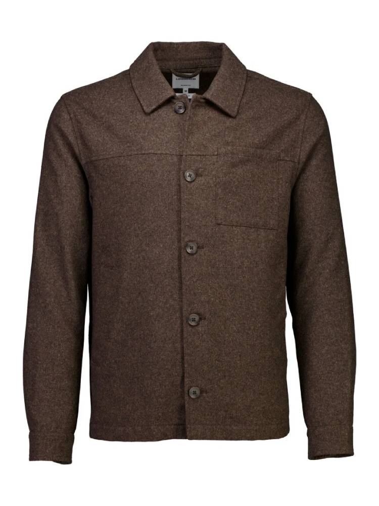 Flannel Wool Blend Cropped Length O