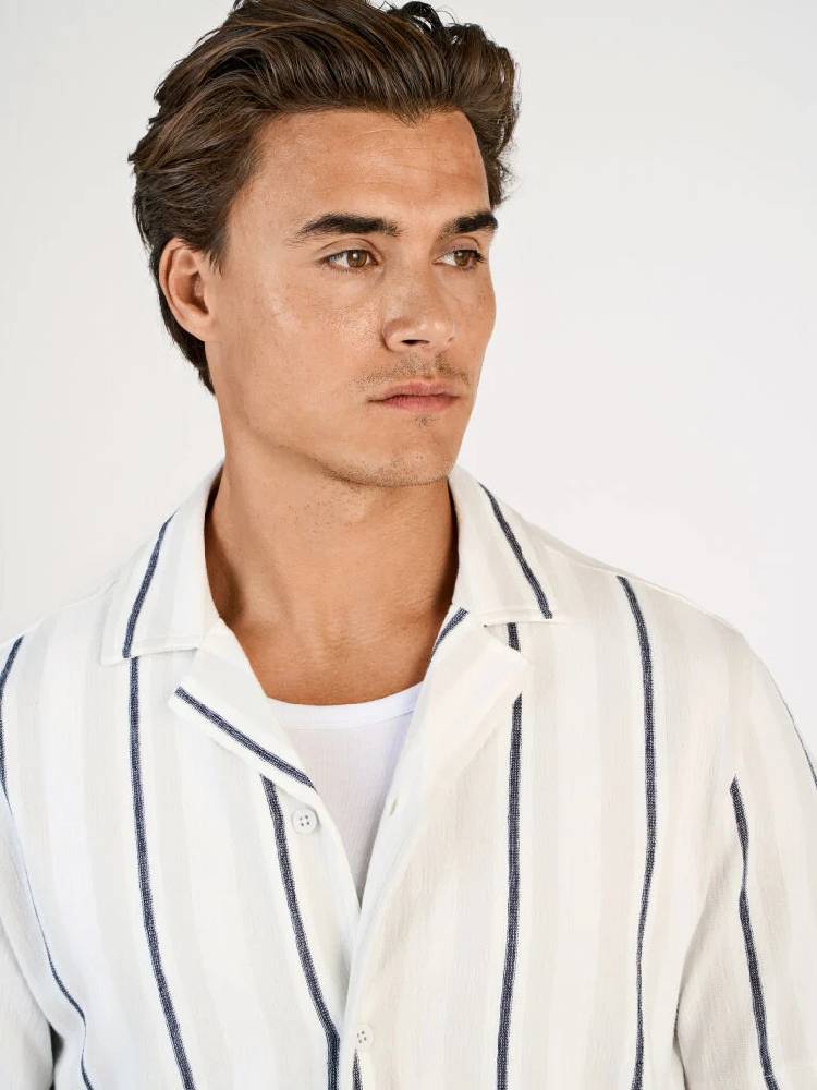 Knitted resort collar S/S