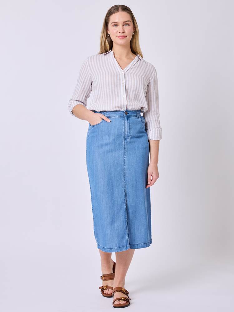 Martine midi skjørt