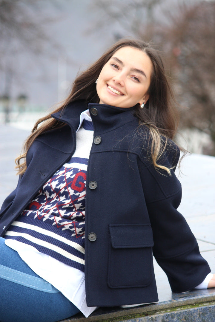 CROPPED WOOL JACKET