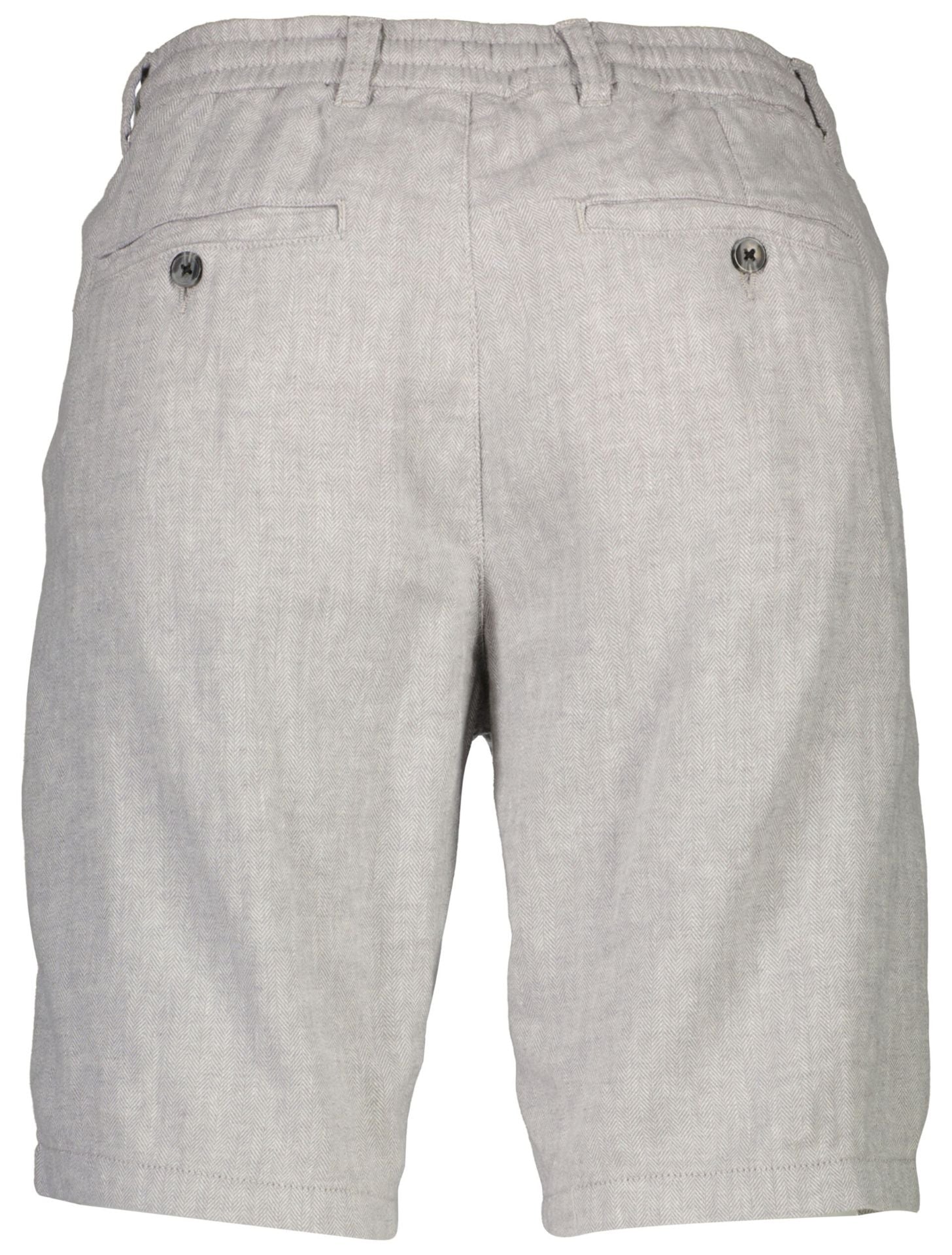 Linen blend herringbone short