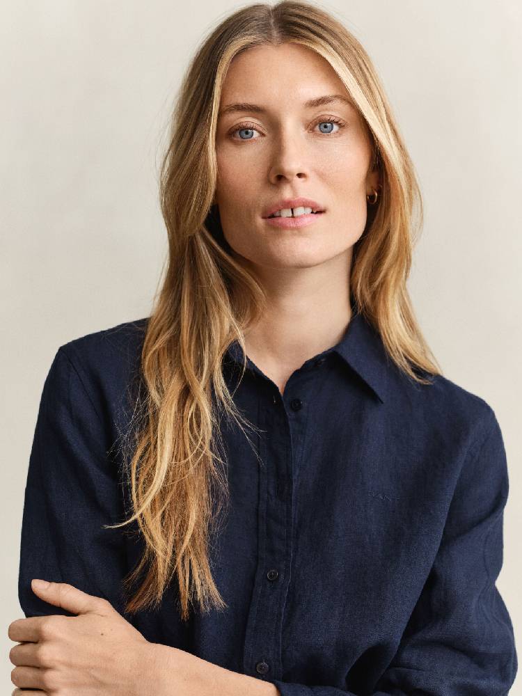 Reg Linen Ls Shirt